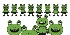 Frog & Trippers イラスト